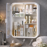 Joyclick Wall Mounted Bathroom Cabinet Double Door Storage Organizer for Bathroom & Washroom