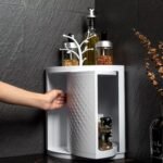 Joyclick 360° Rotating Wall Mounted Corner Cabinet - Single Layer Bathroom Storage Organizer