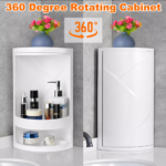 Joyclick 2 Layer Corner Cabinet Wall Mounted Bathroom Storage Organizer for Bathroom & Washroom