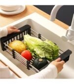 Adjustable over sink drying rack