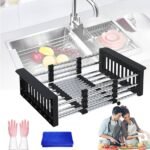 Expandable kitchen sink organizer