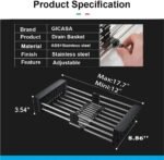 Kitchen sink drying rack specifications