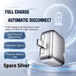 Premium 140W Type-C Battery Full Charge Separator Close-Up View