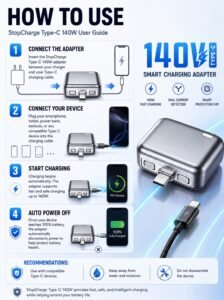 Battery Full Charge Separator Connected to Type-C Charging Device
